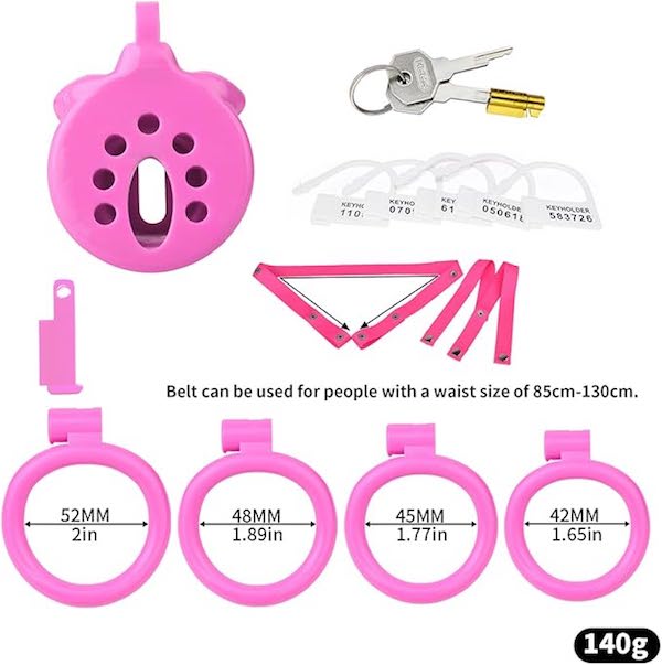 Khóa Dương Vật Flat Inverted Chastity Cage Thiết Kế Úp Ngược Kín Đáo Đeo Thoải Mái Cả Ngày