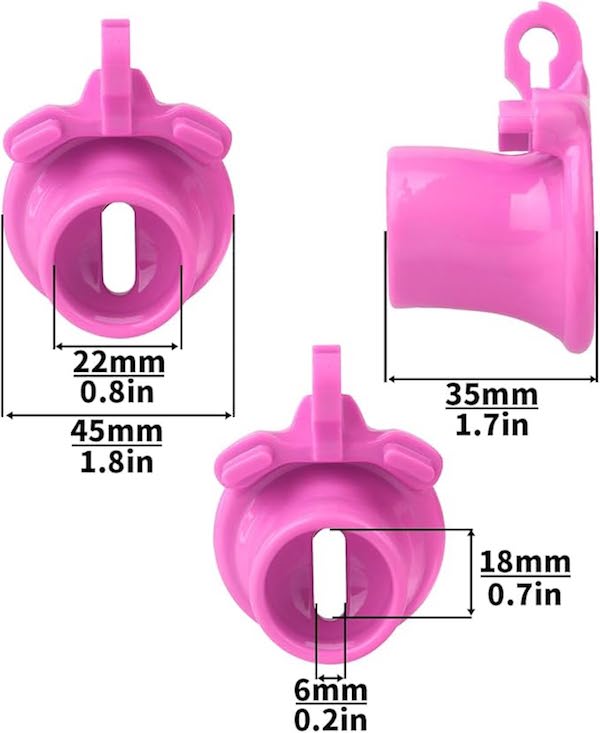 Khóa Dương Vật Flat Inverted Chastity Cage Thiết Kế Úp Ngược Kín Đáo Đeo Thoải Mái Cả Ngày