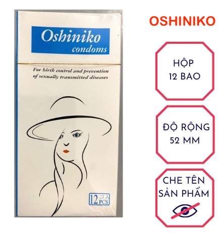 Giá sỉ Bao cao su Oshiniko siêu mỏng gân gai hộp 12 chiếc chính hãng Nhật Bản cao cấp