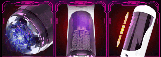 Máy âm đạo EasyLove LC đa chức năng xoay thụt 360 độ sạc USB