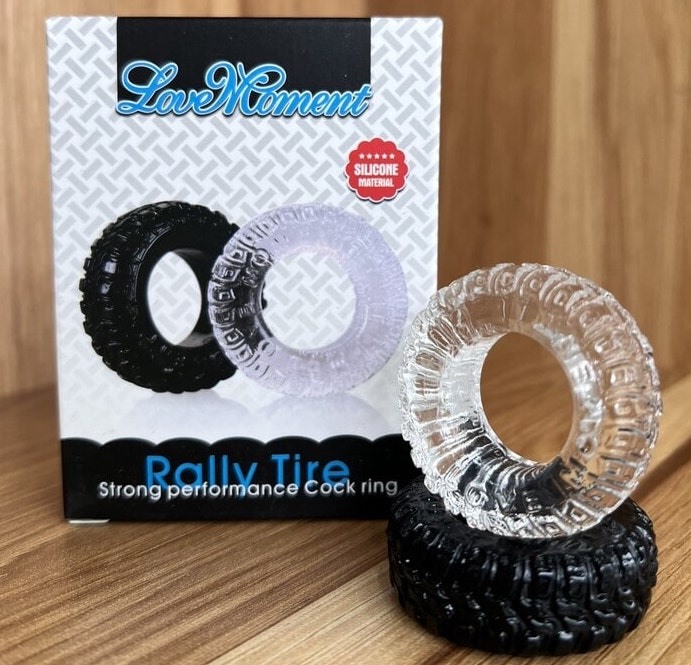 Bộ 2 vòng đeo dương vật Love Moment Rally Tire hình lốp xe