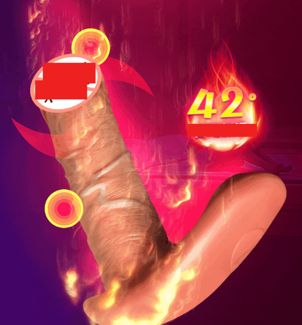 Dương vật giả rung thụt có nhiệt giãn to gắn quần lót điều khiển