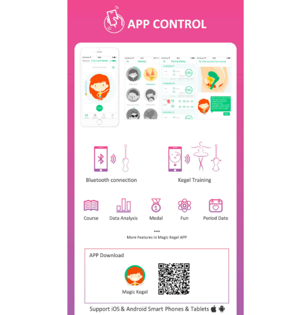 Máy se khít âm đạo Magic Kegel Gen 2 Bluetooth điều khiển app