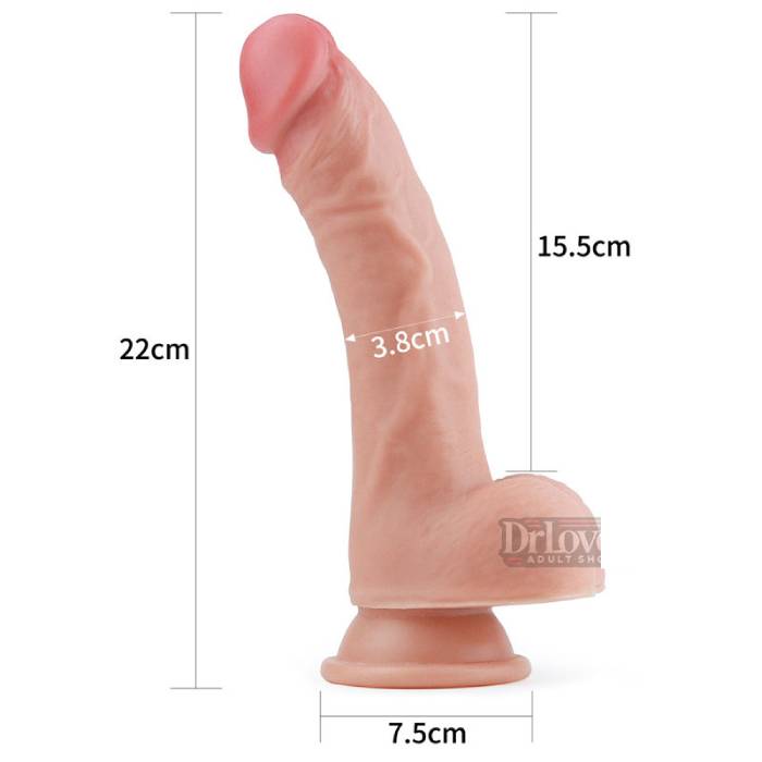 Dương Vật GIả Lovetoy 8 Inch Silicon 2 Lớp Chim Giả Gắn Tường Mềm Mại Giống Thật Dương Vật GIả Lovetoy 8 Inch Silicon 2 Lớp Chim Giả Gắn Tường Mềm Mại Giống Thật