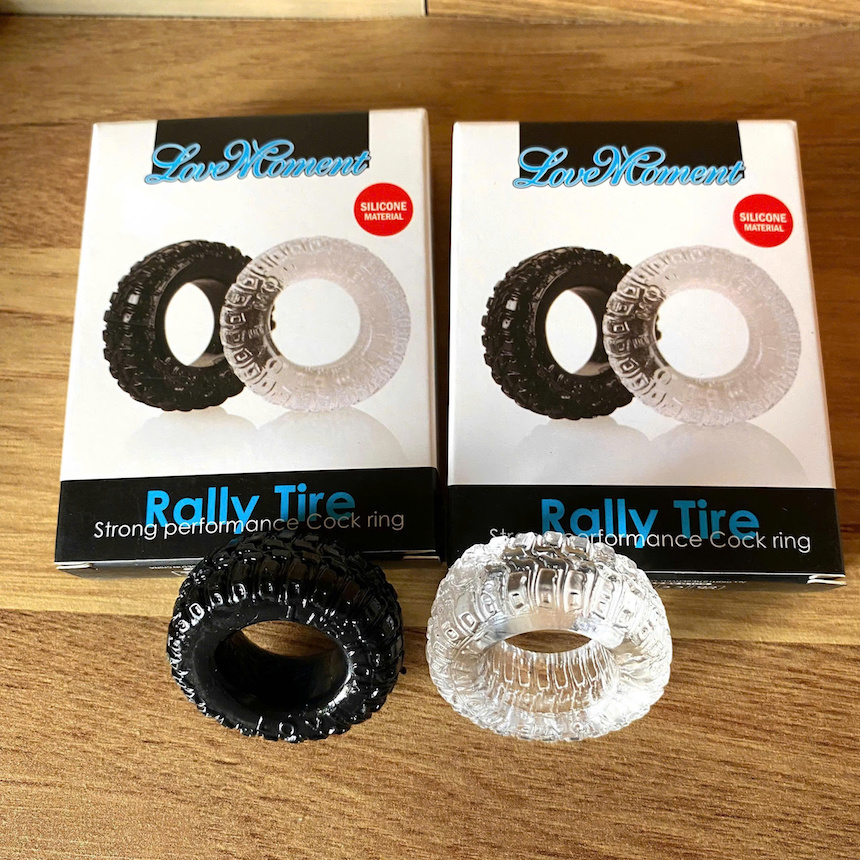 Bộ 2 vòng đeo dương vật Love Moment Rally Tire hình lốp xe