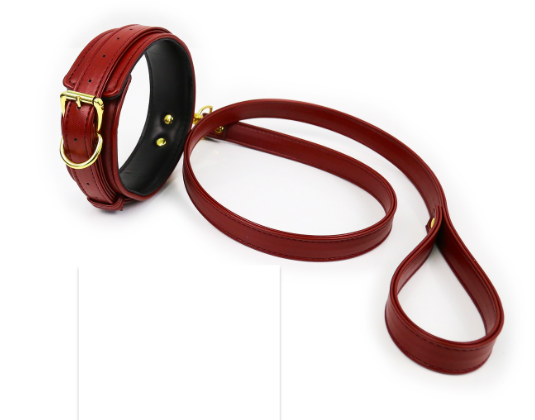 Bộ thắt lưng khóa tay đùi da PU đỏ bạo dâm kích thích BDSM