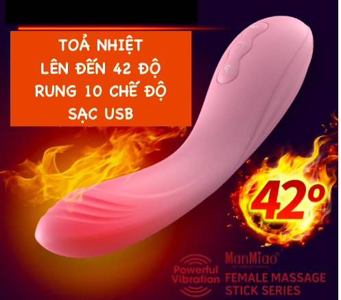 Heated Vibrator ManMiao máy rung sưởi ấm thư giãn tăng khoái cảm