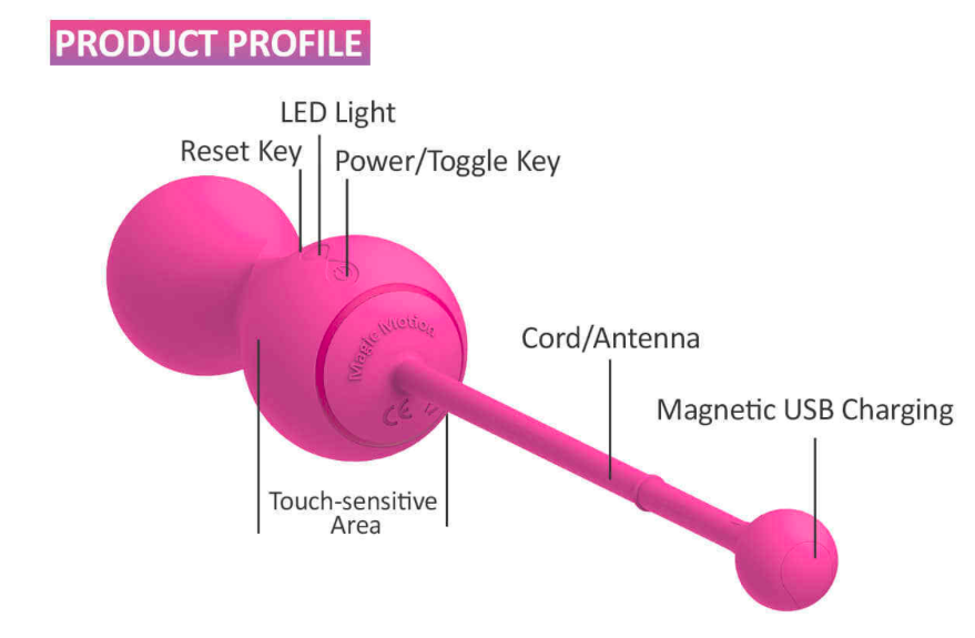 Máy se khít âm đạo Magic Kegel Gen 2 Bluetooth điều khiển app