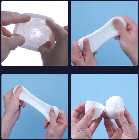 Âm đạo giả silicone Lovense Kraken nhỏ gọn mềm dẻo không rung