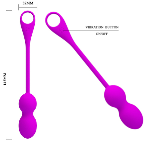 Trứng Rung PrettyLove Elvira Bluetooth Điều Khiển App Cao Cấp Pin Sạc