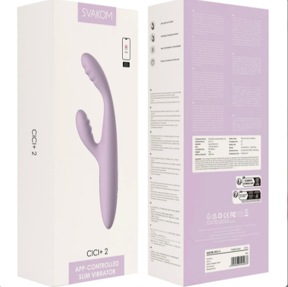 Dương vật giả Svakom Cici Plus 2 rung điều khiển từ xa silicone an toàn