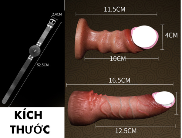 Dương vật giả dây đeo Jiuai silicone mềm mại kích thích cực đã