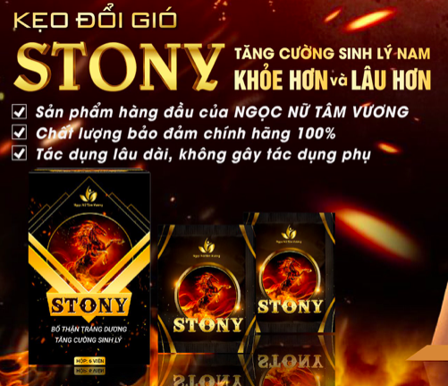 Kẹo Stony chính hãng tăng cường sinh lý kéo dài thời gian nam nữ