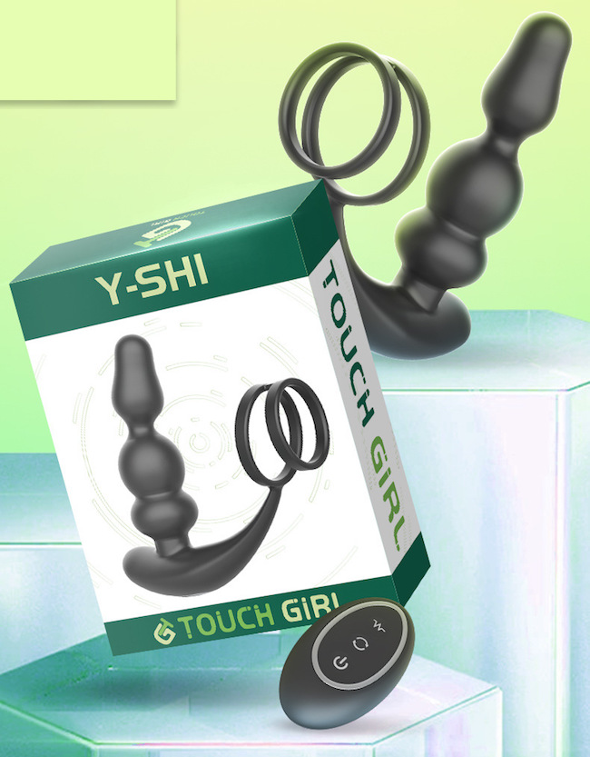 Que rung hậu môn Y-Shi Touch Girl kèm vòng đeo bìu hấp dẫn