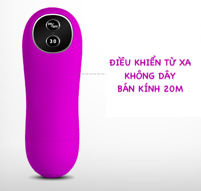 Trứng rung tình yêu 2 đầu Pretty Love Indulgence không dây 30 chế độ kích thích điểm G