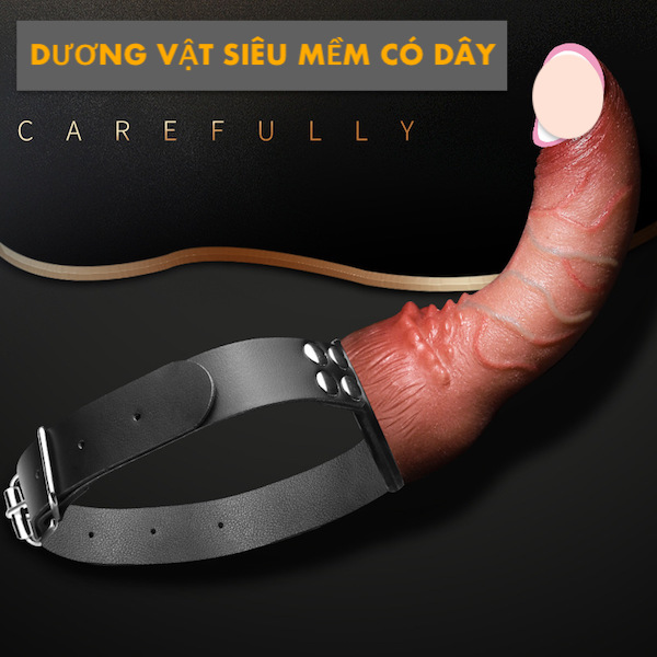 Dương vật giả dây đeo Jiuai silicone mềm mại kích thích cực đã