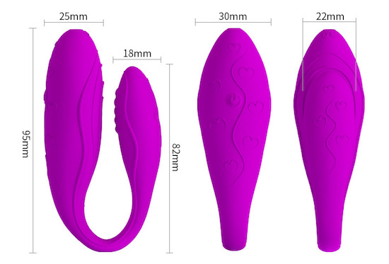 Trứng rung 2 đầu Pretty Love Indulgence – Massage điểm G, không dây, kích thích sướng mê