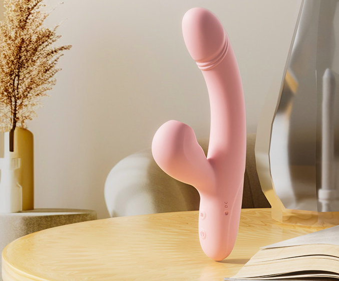 Dương vật giả Jiuuy Gummy Stick rung bú mút toả nhiệt kích thích điểm G siêu phê