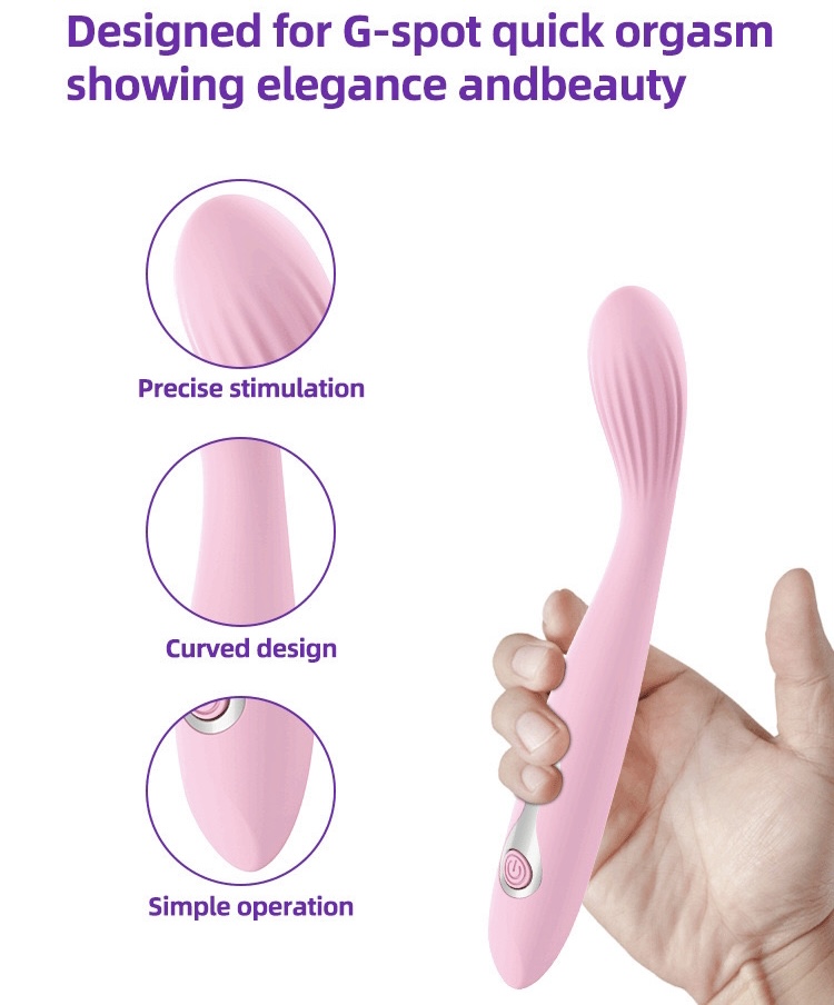Que Rung Móc Điểm G Guerlani Silicone Sạc Pin 10 Chế Độ Mạnh