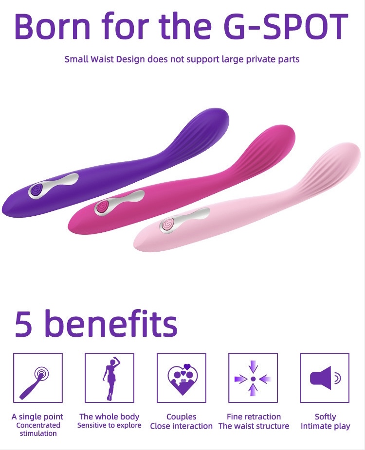 Que Rung Móc Điểm G Guerlani Silicone Sạc Pin 10 Chế Độ Mạnh