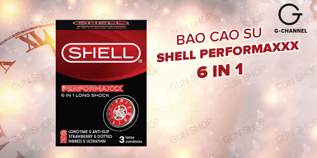  Bán Bao cao su Shell Performax 6 in 1- Kéo dài thời gian - Hộp 3 cái mới nhất
