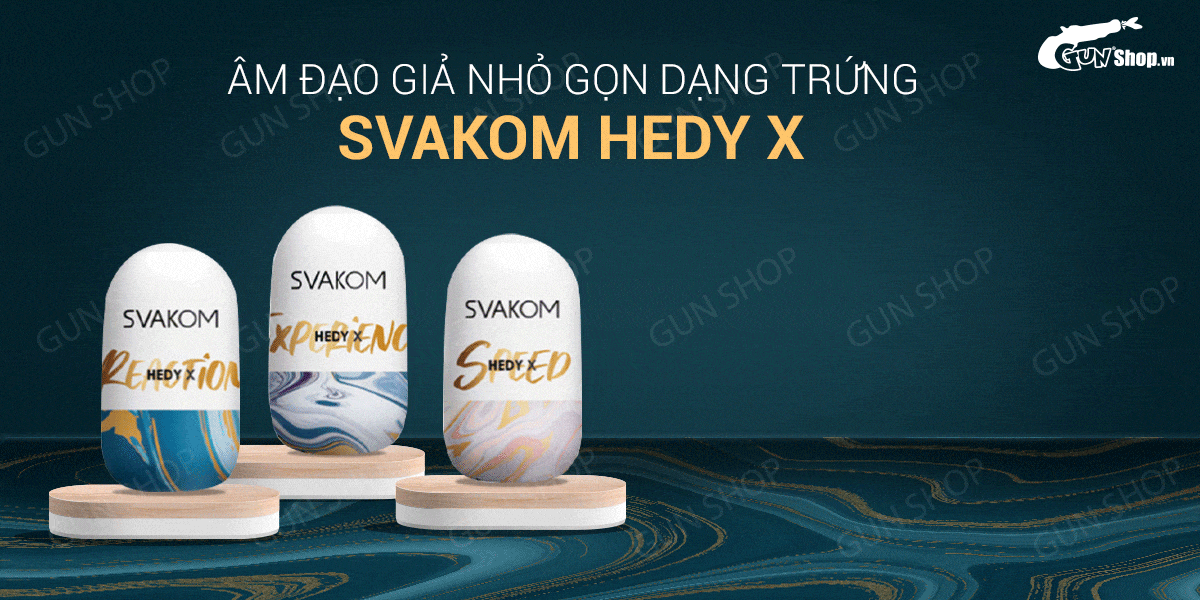  Cửa hàng bán Âm đạo giả nhỏ gọn dạng trứng - Svakom Hedy X cao cấp