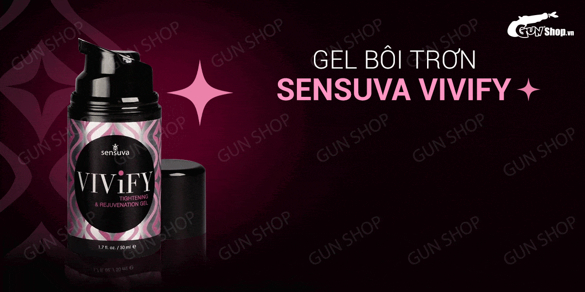  Thông tin Gel bôi trơn se khít âm đạo và tăng khoái cảm nữ - Sensuva Vivify - Chai 50ml nhập khẩu