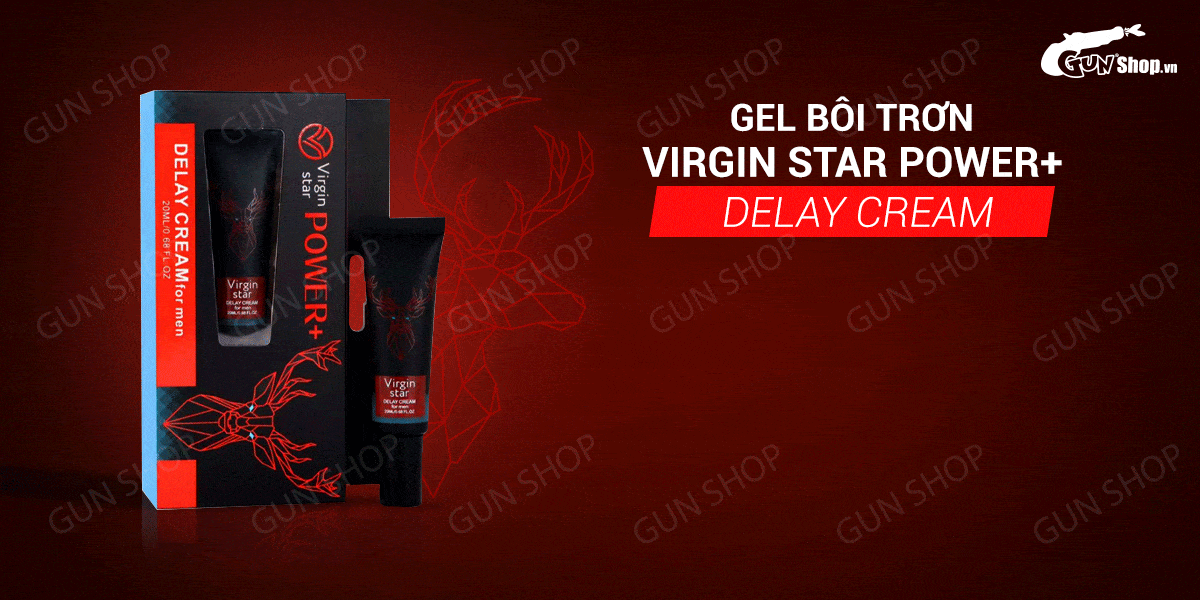  Giá sỉ Gel bôi Virgin Star Power+ Delay Cream - Chống xuất tinh sớm - Chai 20ml chính hãng