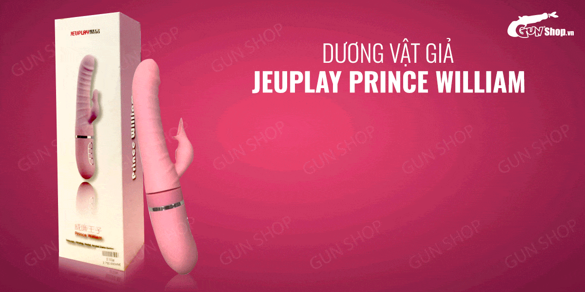  Shop bán Dương vật giả rung thụt tự động có lưỡi giả dùng sạc - Jeuplay Prince William nhập khẩu