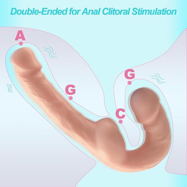 Dương Vật Giả Hai Đầu Baile 9.2 Inch Dildo Silicone Siêu Mềm