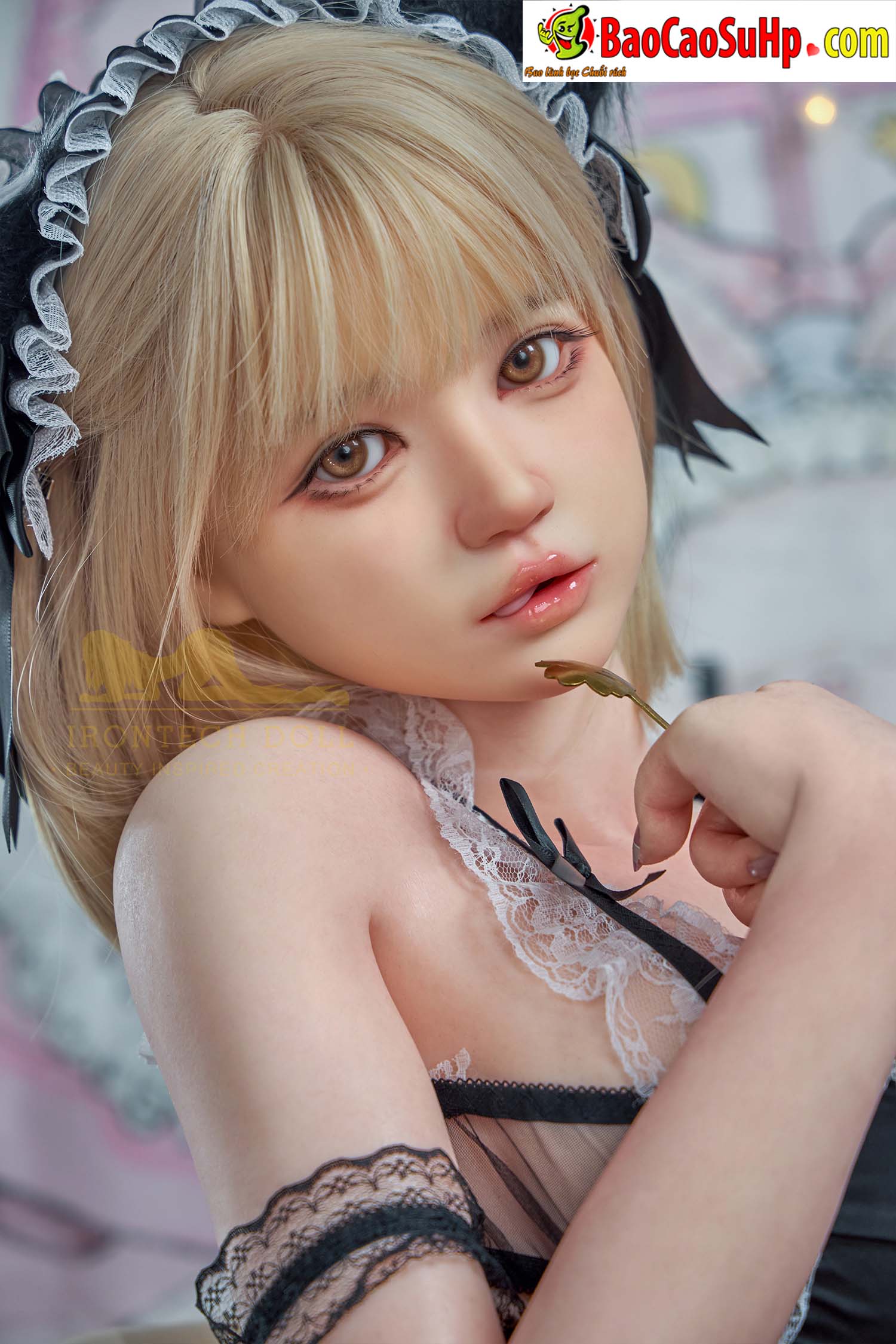Bup be tinh duc Full Silicone Anime Maid Sex Doll 161cm T3 Yami Neko Meido 12