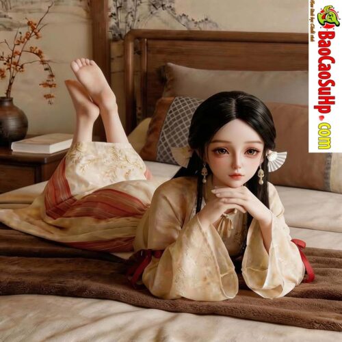 Búp bê tình dục Full Silicone kháng khuẩn Anime Gekkou Hakurei 80cm cổ cẩm
