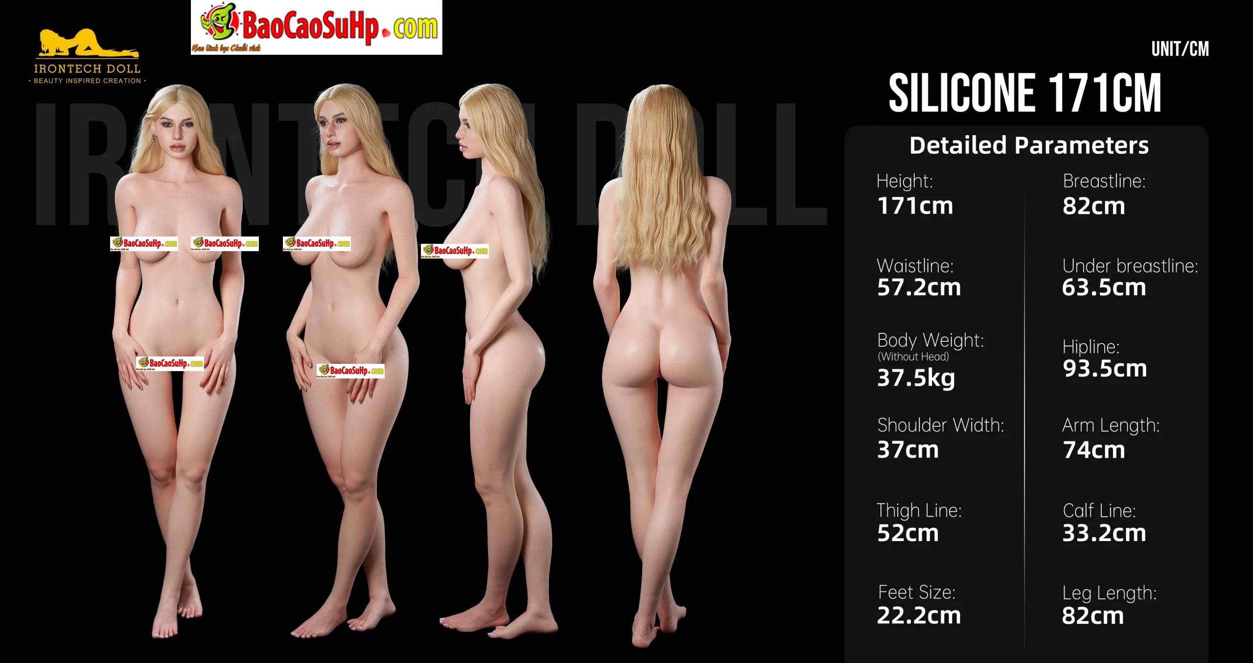 Búp bê tình dục Full Silicone Irontech Doll Peachy Natural