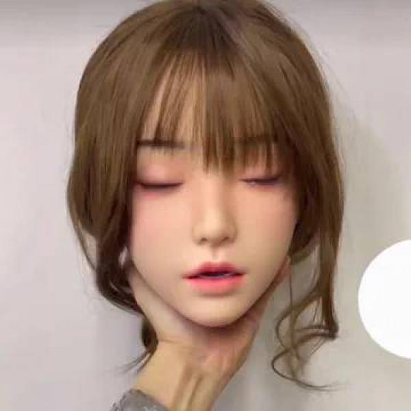 Đầu búp bê tình dục Full Silicone Kanna công chúa nhắm mắt xinh đẹp