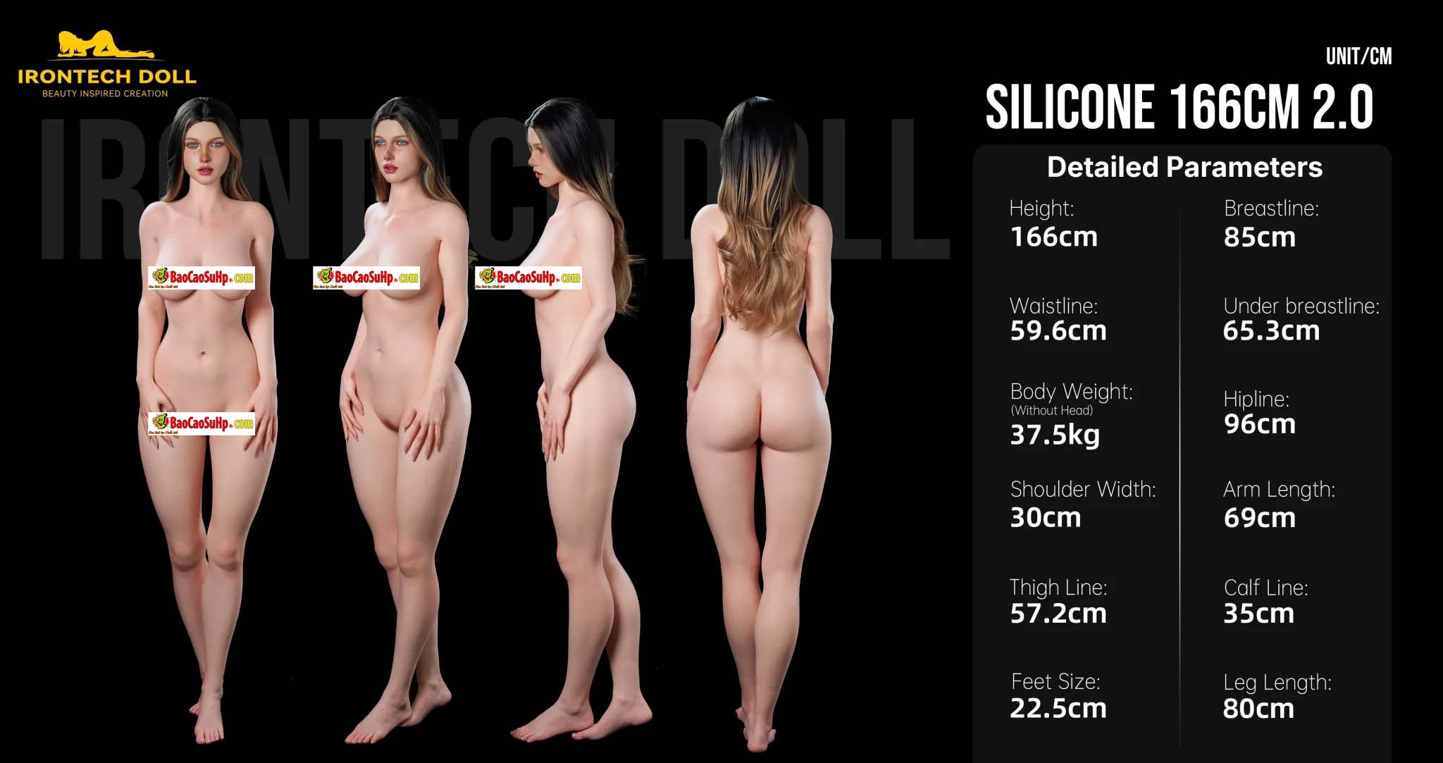 bup be tinh duc full silicone Snow Angel Aureline 166cm 22