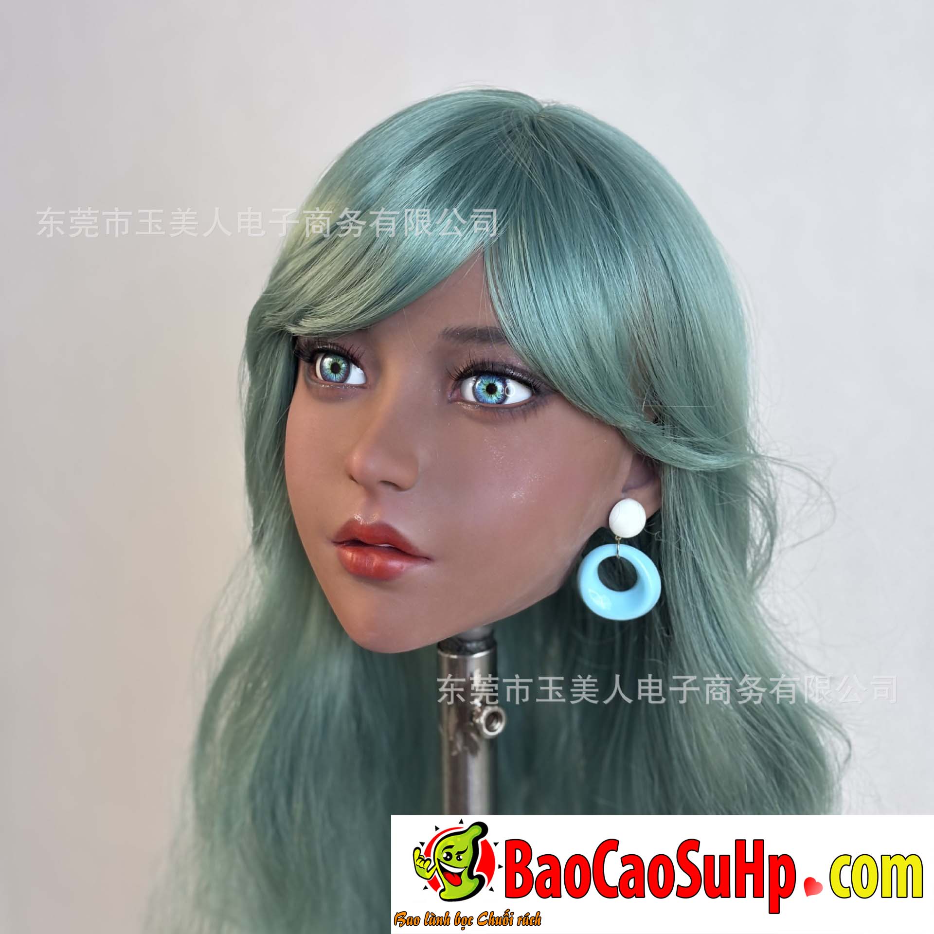 Đầu búp bê tình dục full silicone HT 2026 da màu - ảnh bìa