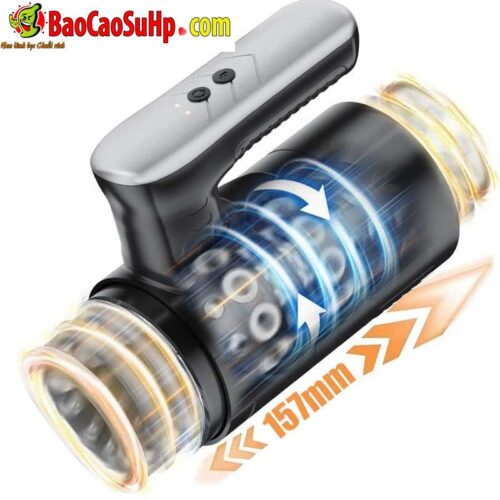 Cốc thủ dâm tự động Black Mark thụt lên xuống nhỏ gọn mạnh mẽ RC-015