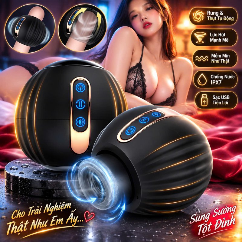Cốc thủ dâm thụt lên xuống bí ngô Koharubi ball nhỏ gọn