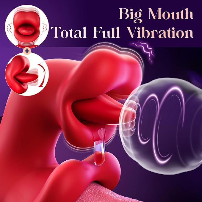 Dương vật giả Lưỡi rung ngoáy siêu mềm Tongue Stick Toendi APP