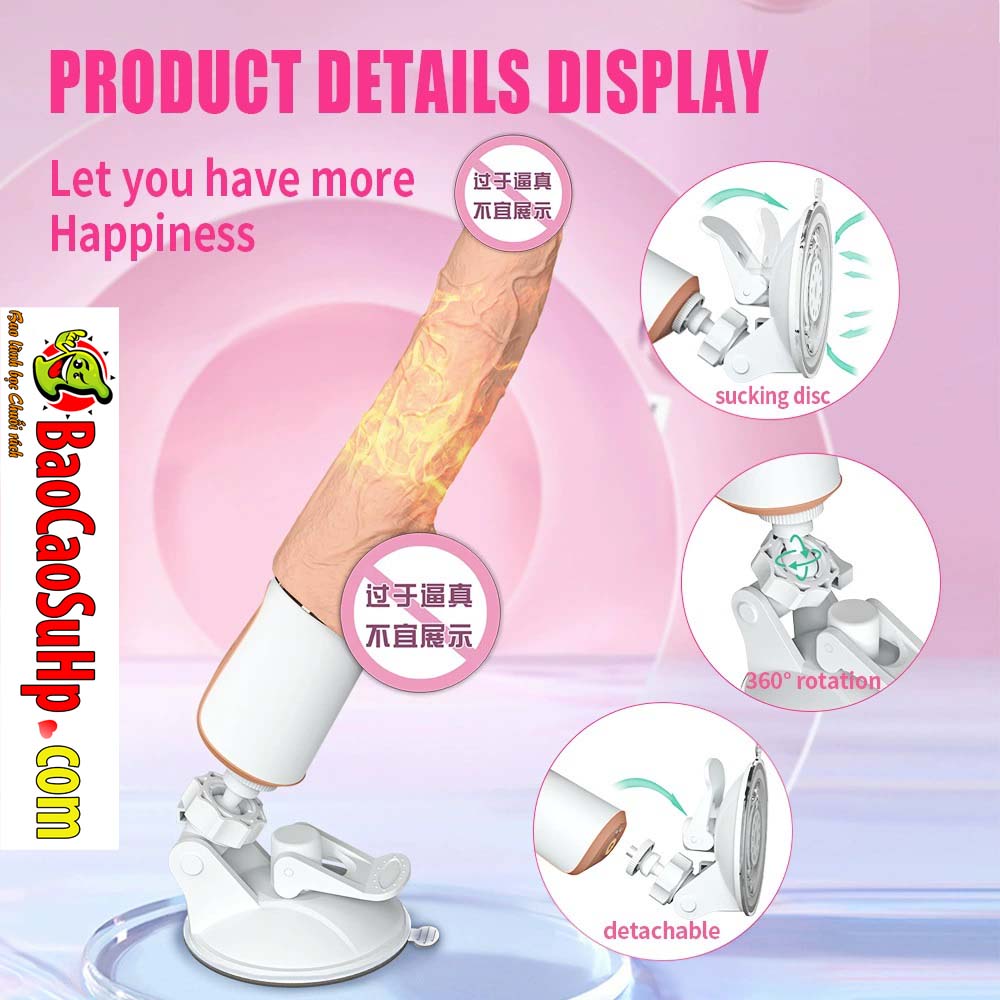 Dương vật giả đóng đất Silicone rung thụt Shande S269 Porphyria ảnh 1