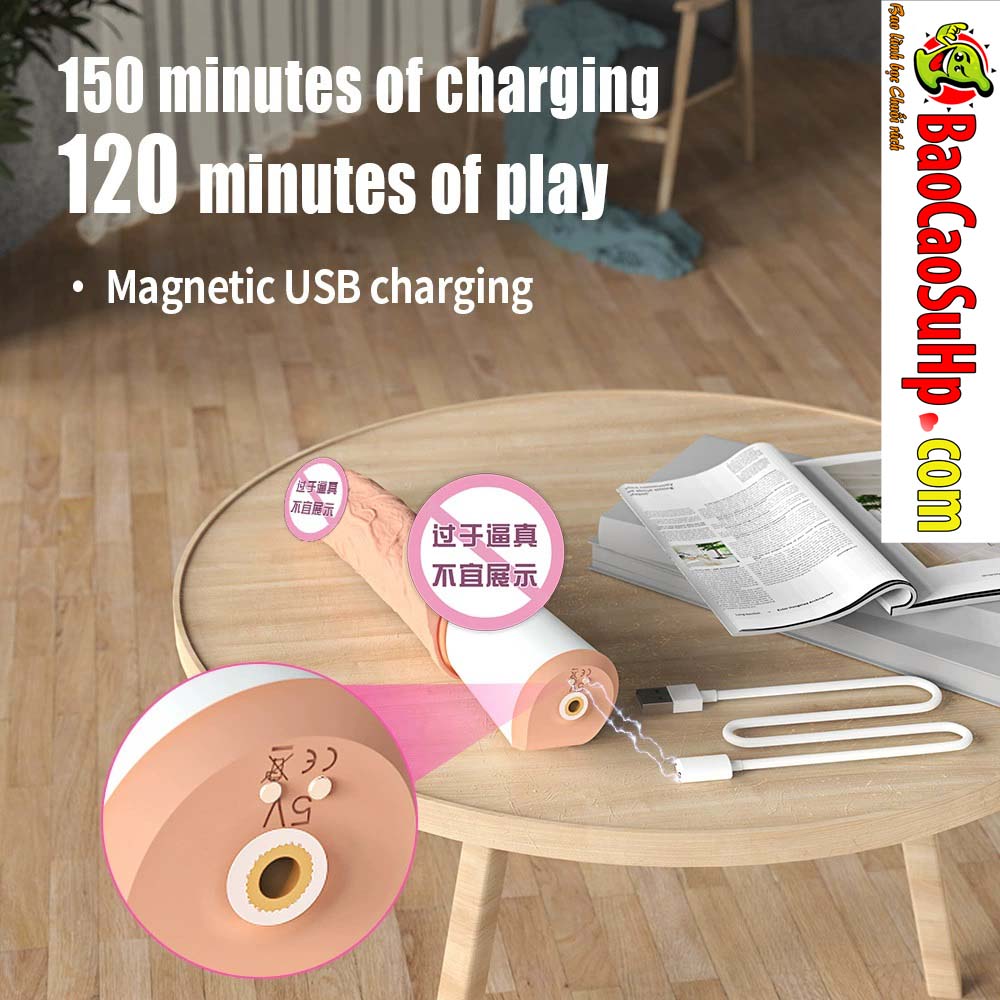 Dương vật giả đóng đất Silicone rung thụt Shande S269 Porphyria ảnh 2