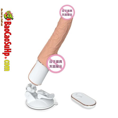 Dương vật giả đóng đất Silicone 360 rung thụt Shande S269 Porphyria