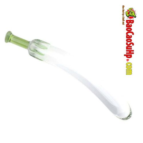 Dương vật giả thủy tinh trong suốt quả mướp đẹp an toàn dễ sử dụng