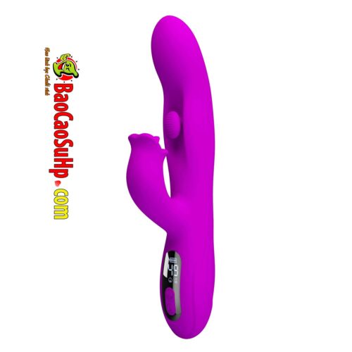 Dương vật giả lưỡi liếm Pretty Love Yalanda full Silicone Rung xoay BW-500111