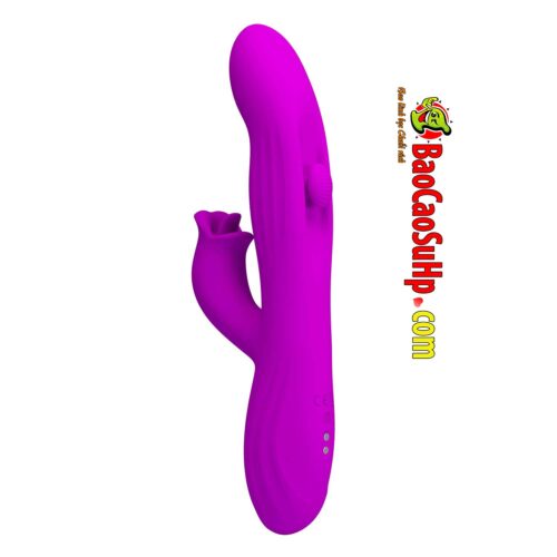 Dương vật giả lưỡi liếm Pretty Love Yalanda full Silicone Rung xoay BW-500111