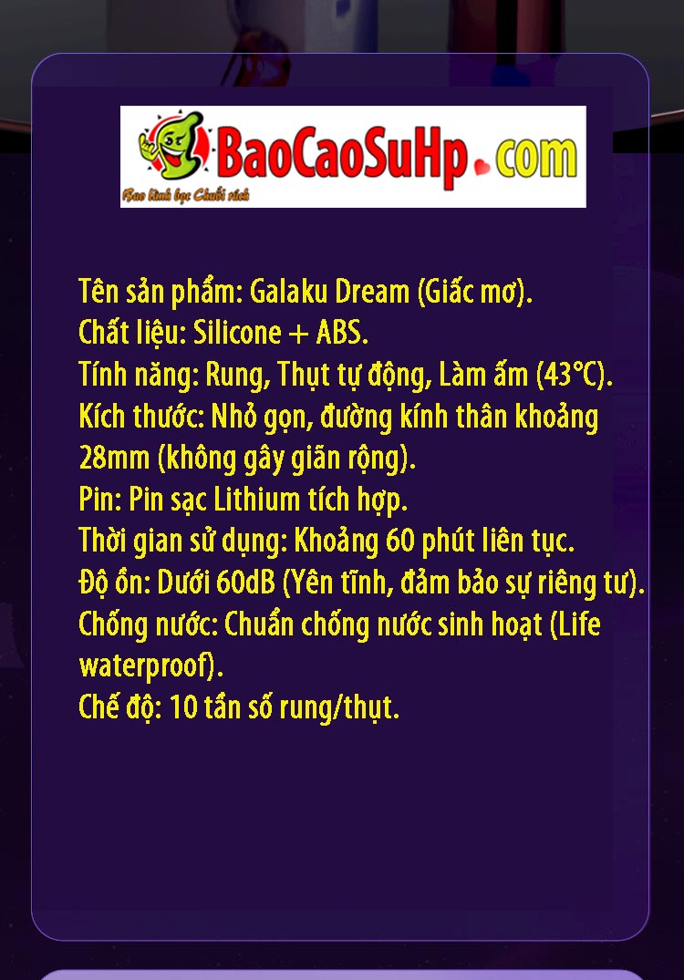 Hình ảnh giới thiệu Dương vật giả Japan Galaku Dream 33