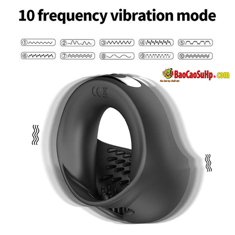 Vòng đeo dương vật 2 động cơ rung Shinonome PC-61 ôm bìu - hình ảnh giới thiệu - ảnh 1