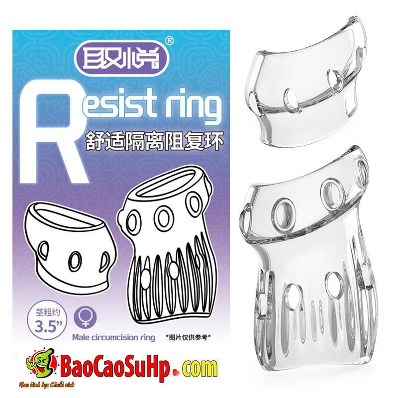 Bao cao su donden hở đầu bi sần Resist Ring tăng kính thước giữ nguyên khoái cảm 