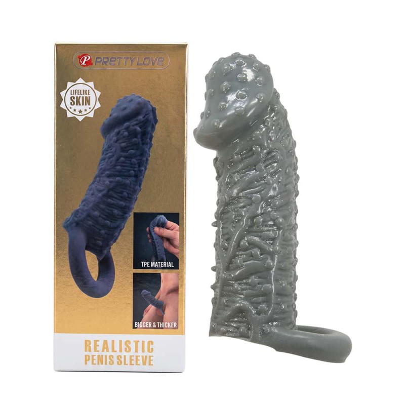 Bao cao su đôn dên Pretty Love Realistic Penis Sleeve