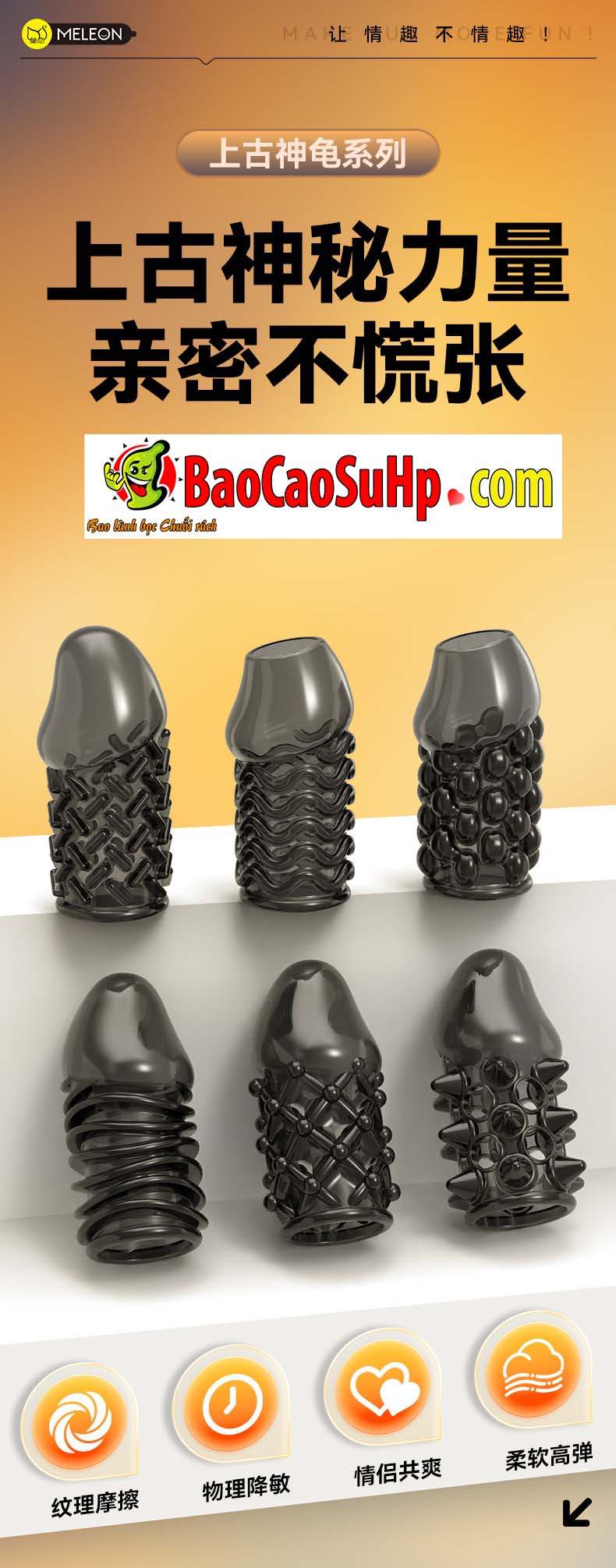 Ảnh giới thiệu Combo 2 bao cao su donden hở đầu Sullivan 1